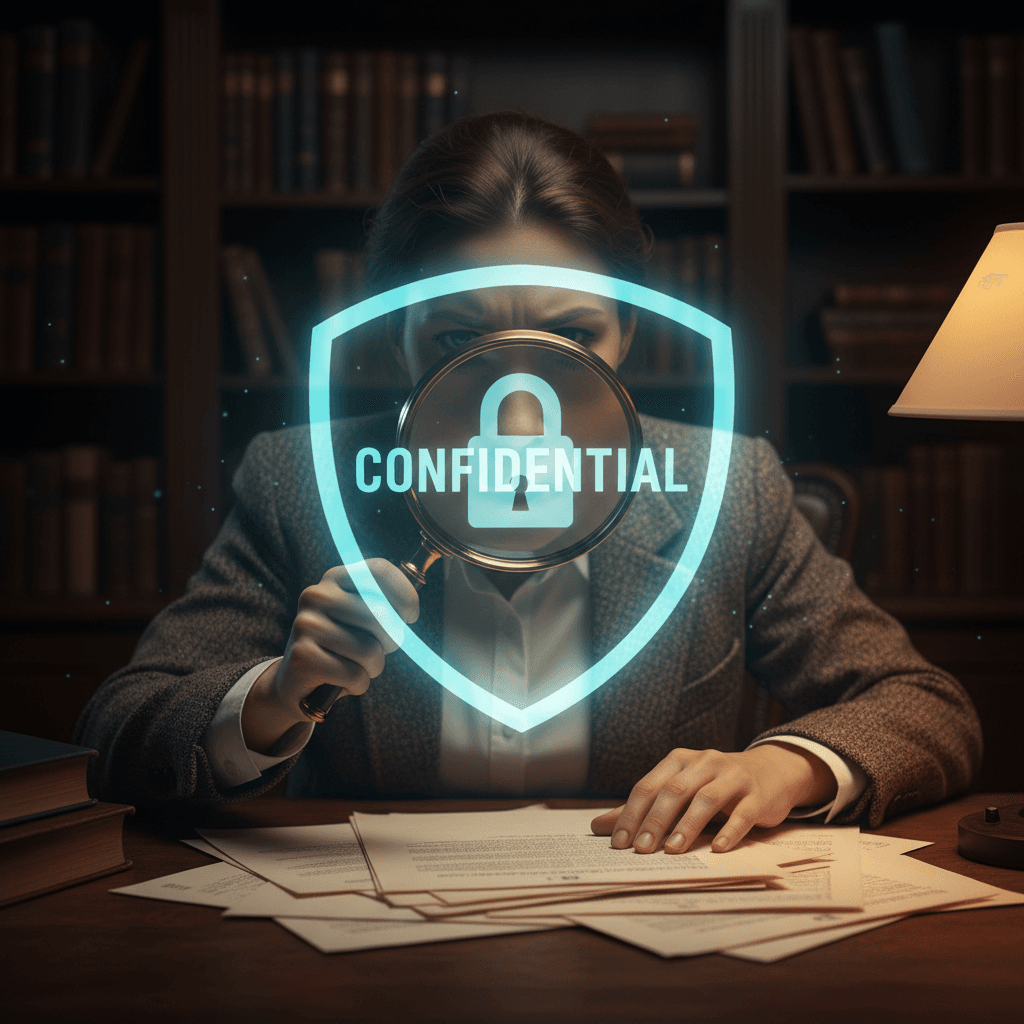Investigator tracing evidence back to its source