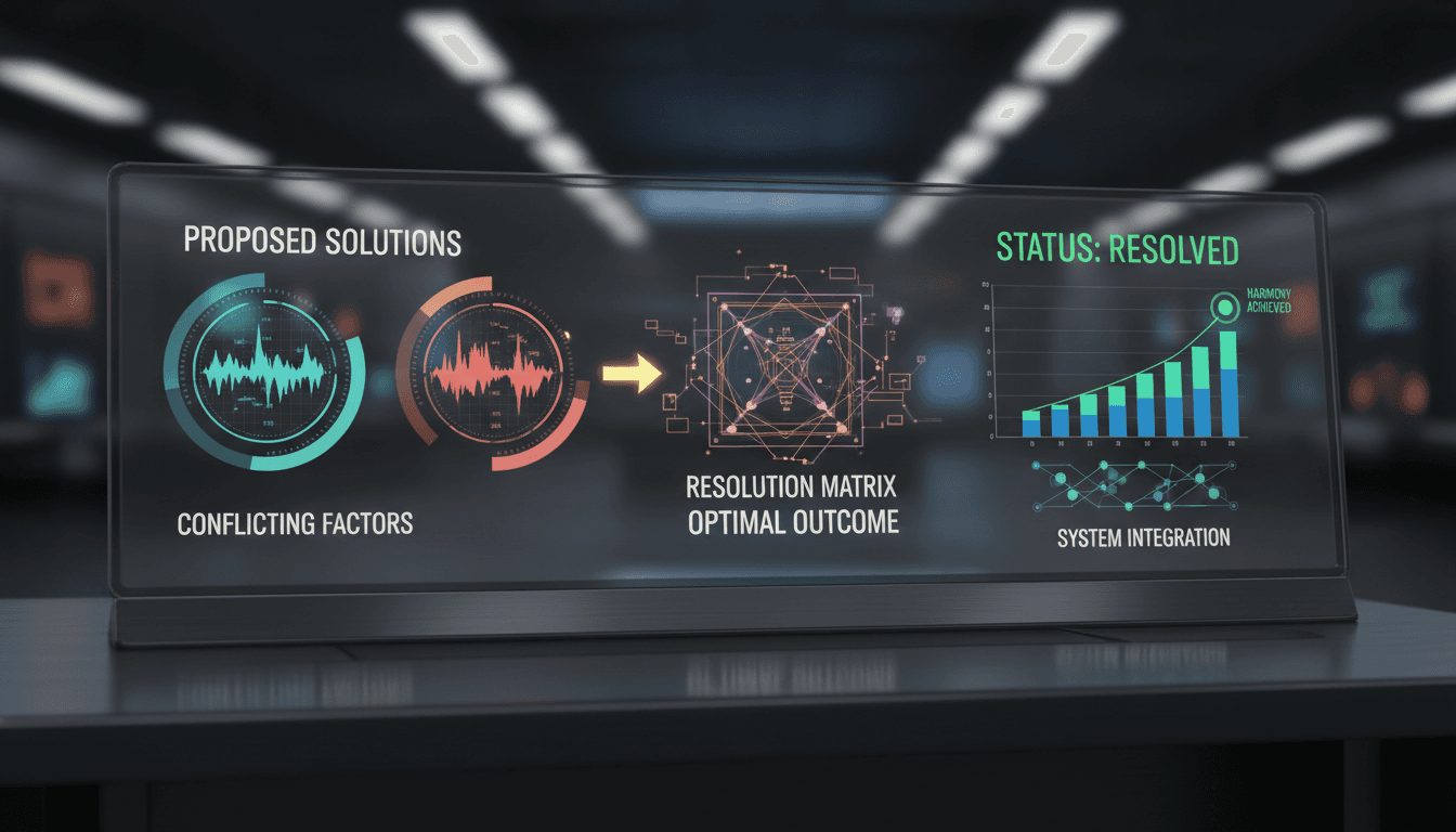 Contradiction analysis revealing conflicting information